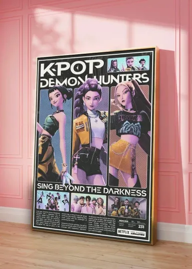 Kpop Demon Hunters Animation Film Poster