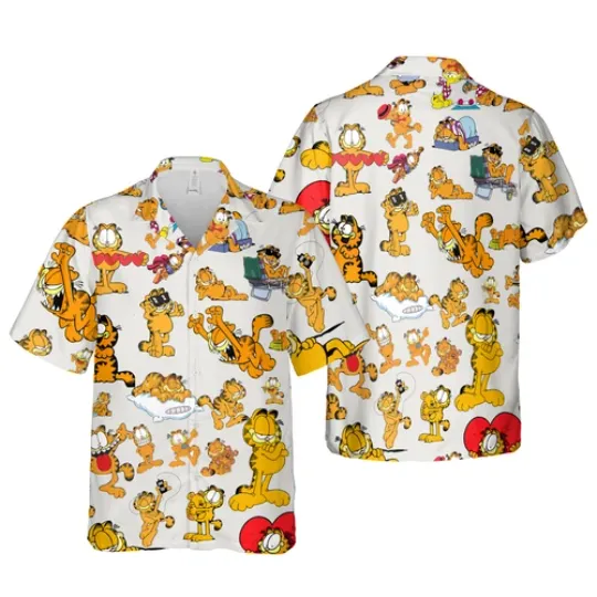 Garfield Collage Hawaiian Shirt, Gift For Men and Women