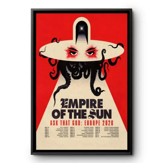 Discover Empire Of The Sun Poster Ask That God Europe 2026 Tour Print Art Limited Edition