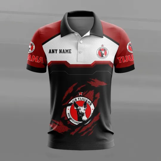 Discover LIGA MX Club Tijuana Personalized Name MultiColor Polo Shirt Design Hot2026