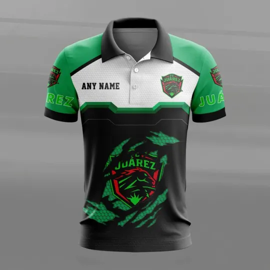 Discover LIGA MX FC Juarez Personalized Name MultiColor Polo Shirt Design Hot2026