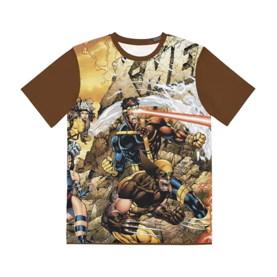 X-Men All Over Print Tee (Polyester) - Jim Lee Wraparound Art - Marvel Comics