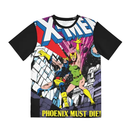 Uncanny X-Men All Over Print Tee (Polyester) - John Byrne Art - Marvel Comics