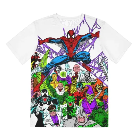 Discover Amazing Spider-Man All Over Print Tee (Polyester) - Mark Bagley Art - Marvel
