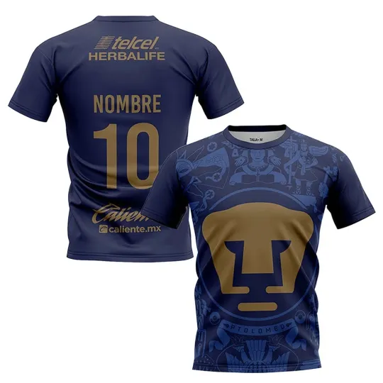 Discover Personalized LIGA MX Pumas UNAM Shirt 3D M25 Mexican Soccer XS-5XL