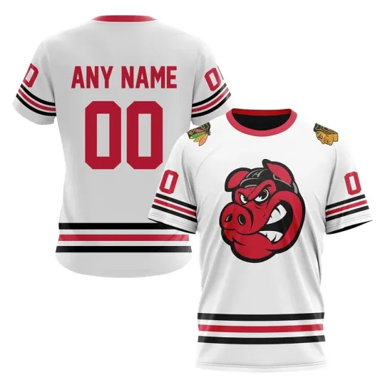 Discover Personalized Rockford IceHogs 2024 Away Design Gifts for Hockey Fans XS-5XL