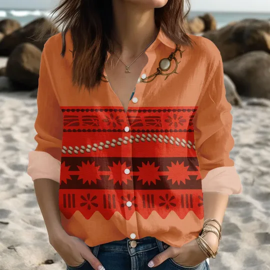 Discover Moana Cosplay Costume Moana Blouse Shirt Disney Princess Women Shirts