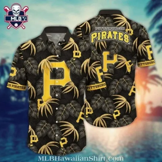 Discover Pittsburgh Baseball Team Piratess Night Palms Hawaiian Shirt – Midnight Tropics