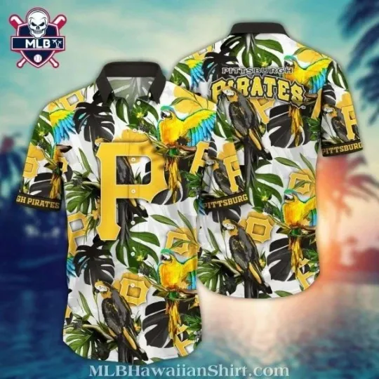 Discover Pittsburgh Baseball Team Piratess Tropical Parrot Hawaiian Shirt – Jungle Chirp