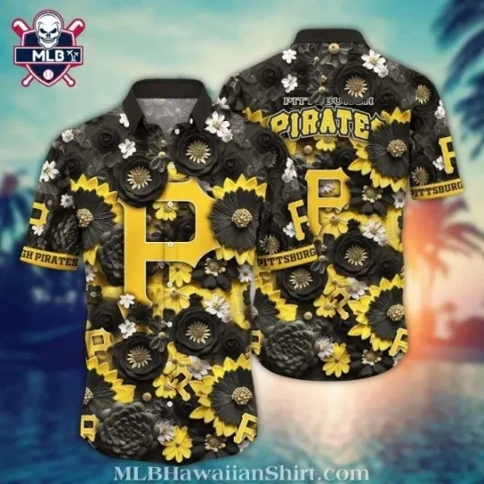 Discover Pittsburgh Baseball Team Piratess Black Flamingo Hawaiian Shirt – Island Nights