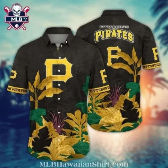 Discover Pittsburgh Baseball Team Piratess Jungle Foliage Hawaiian Shirt – Tropical Haven