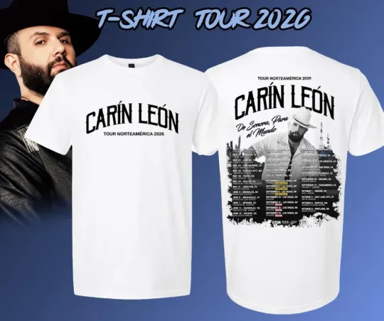 Discover Carin Leon Tour Norteamérica 2026 T-Shirt