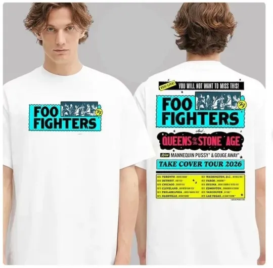 Discover FF Band Fighters Event Take Civer Tour 2026 Dates List Two Sided Unisex T-Shirt