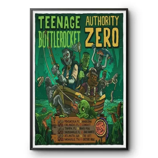 Discover Teenage Bottlerocket 2026 US Tour Poster