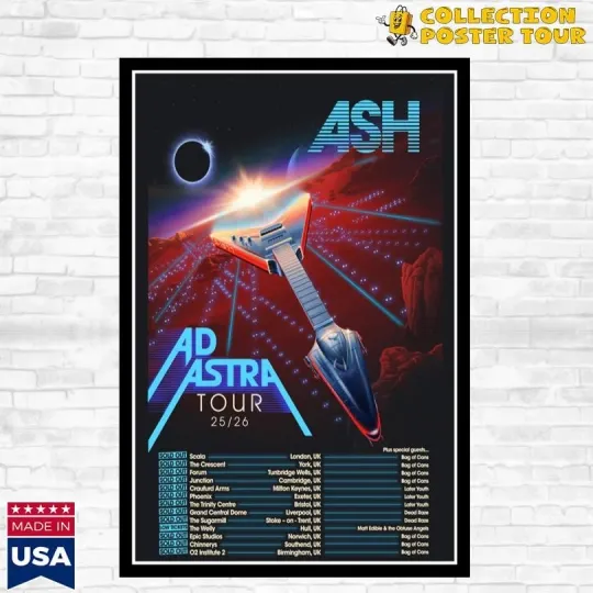 Discover Ash Ad Astra Tour 2025-2026 Poster Home Decor, Wall Art, No Frame, Fan Gift