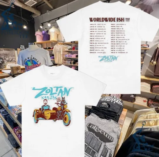 Discover Zoltan Kaszas Worldwide Ish Tour 2026 T-shirt
