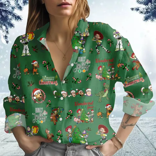 Discover Toy Story Land Blouse Shirt, Buzz Lightyear Women Shirts