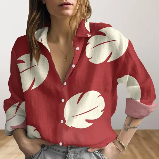 Discover Lilo Pelekai Women Blouse Lilo Cosplay Costume Lilo And Stitch Button Up Shirts