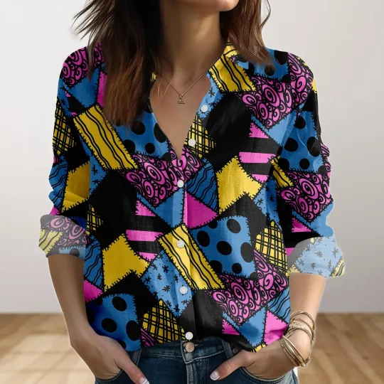 Sally Blouse Shirt Nightmare Before Christmas Shirt Magic Kingdom Casual Shirt