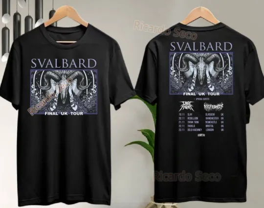 Discover Svalbard Final UK Tour 2026 Double Sided T-Shirt