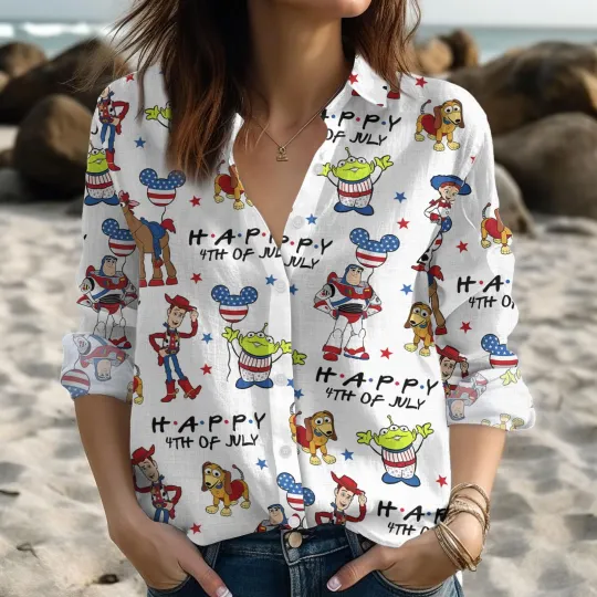 Discover Disney Toy Story Happy 4th Of July Women Blouse Shirts