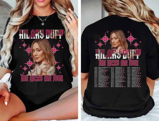 Discover Vintage Hilary Duff the Lucky Me Tour 2026 Unisex T-shirt