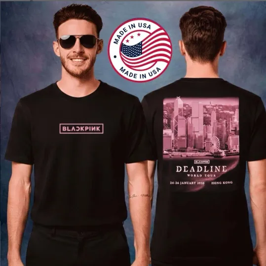 Discover BLACKPINK World Tour Deadline Pop Up Hong Kong Jan 24-26 2026 Unisex T-Shirt