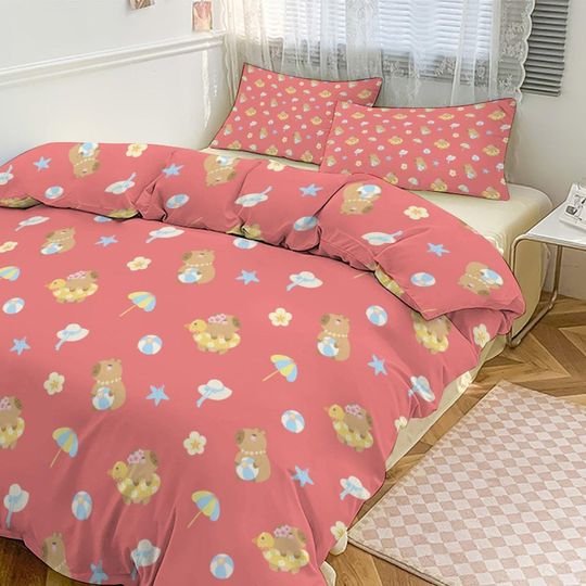 Discover Capybara 3-Piece Bedding Set-102"x90"/ 259x229cm