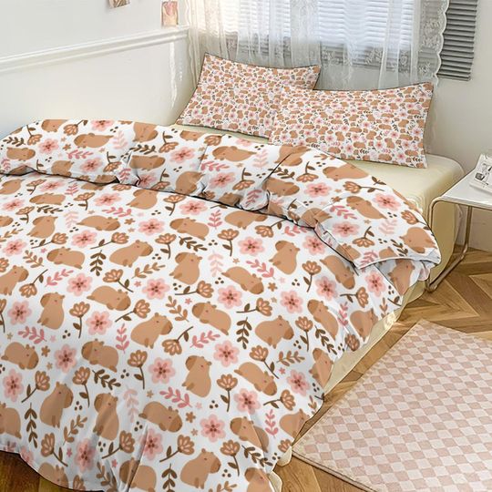 Discover Capybara 3-Piece Bedding Set-102"x90"/ 259x229cm