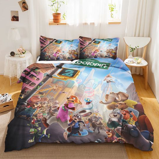 Discover Zootopia Star Duvet Cover Set Bedding Comforter Sets King Size 3D Children'S Bedding Set