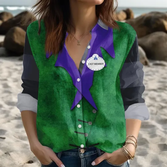 Halloween Oogie Boogie Cast Member Costume Blouse Shirts