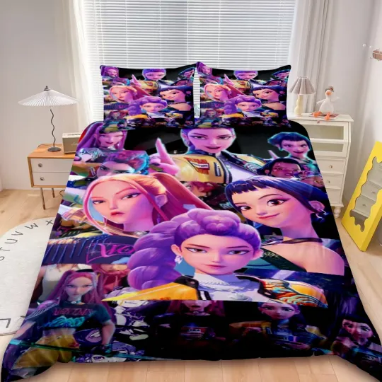 Discover Digital Printing Bedding Set D-Demon H-Hunters Duvet Cover Set Comforter Cover Queen King with Pillocase Children Gifts
