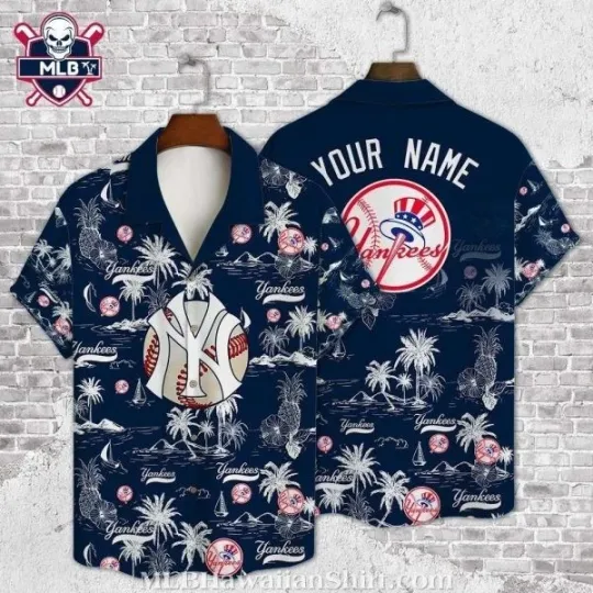 Discover Tropical Nights New York Baseball Team Yankeess Tropical Shirt – Personalized Je