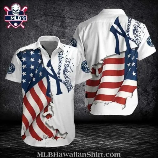 Discover Star-Spangled New York Baseball Team Yankeess Custom Aloha Shirt