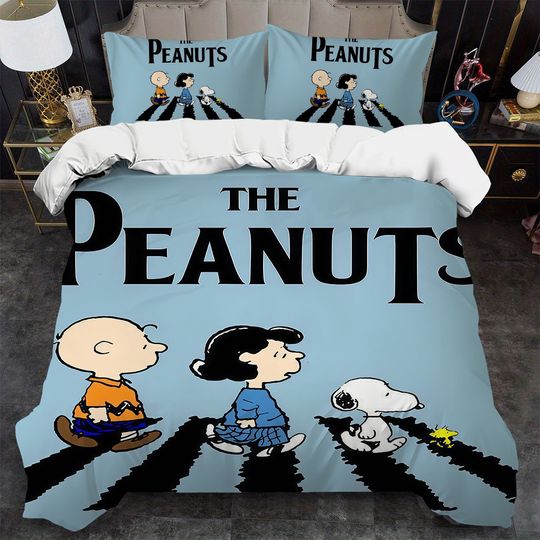 Discover Cartoon Dog S-SnoopyS Duvet Cover Set Soft Wash Bed 3 Piece Summer Comfortable Student Dormitory Home Baby Bedding Best seller