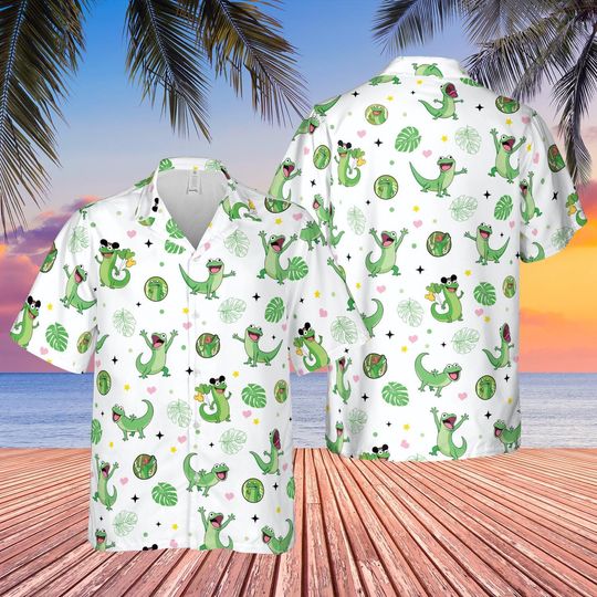 Discover Tom Lizard Hoppers Cartoon Hawaiian Shirt, Tropical Movie Character Aloha Shirt, Kids Youth Disneyland Trip Outfit Disney Summer 2026