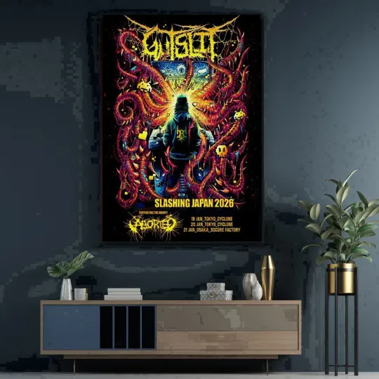 Discover Gutslit Slashing Japan Tour 2026 Poster
