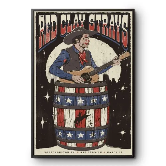 Discover Red Clay Strays Houston, TX March 17 2026 NRG Park Tour Poster