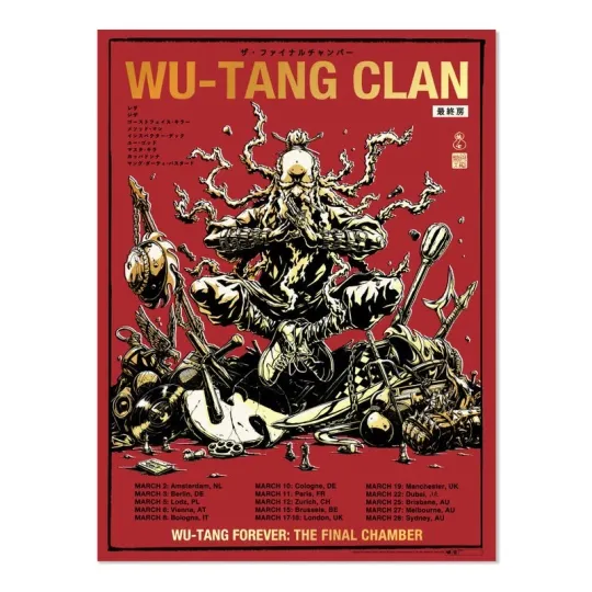 Discover WTang Clan 2026 Tour Poster