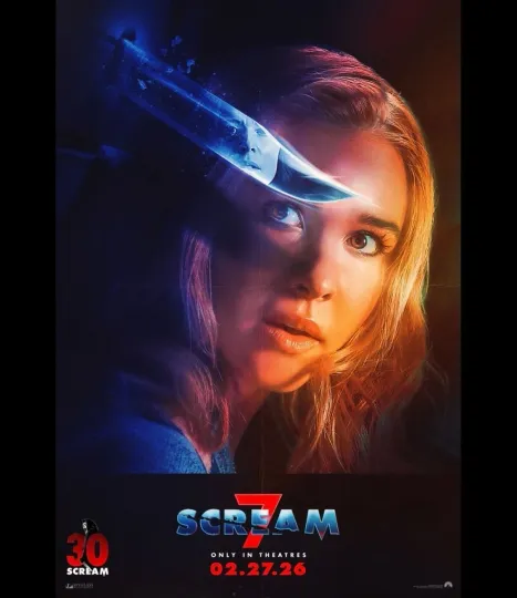 Discover Scream 7 Movie Poster 2026 Horror Film Ghostface Official Style Wall Art