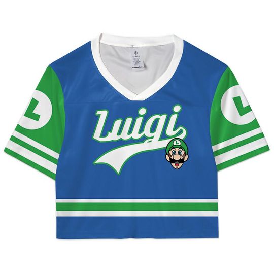 Super Mario Croptop Football Jersey, Disneyland Luigi Football Jersey, Mario Galaxy Movie Shirt, Epic Universe Mario Group Shirt -2