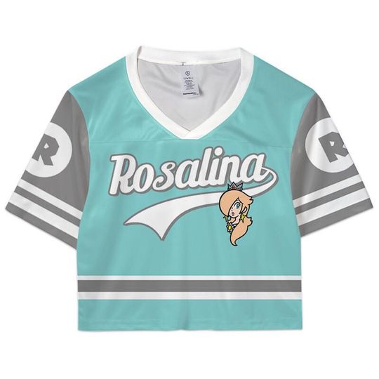 Super Mario Croptop Football Jersey, Disneyland Rosalina Football Jersey, Mario Galaxy Movie Shirt,  Epic Universe Mario Group Shirt -5
