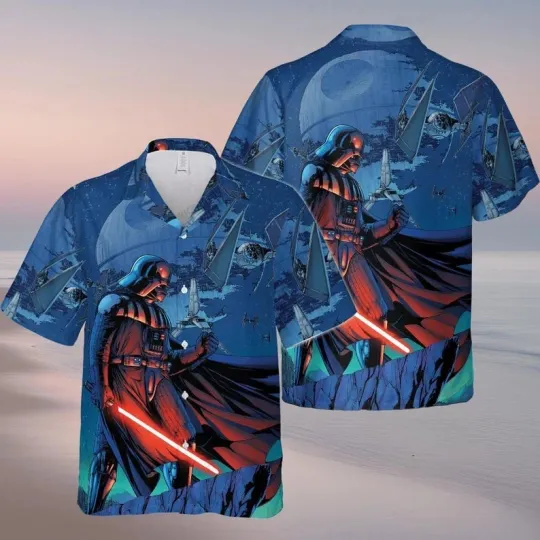Discover Disney Star Wars Galaxy's Edge Sci-Fi Aloha Summer Vibes Hawaiian Shirt