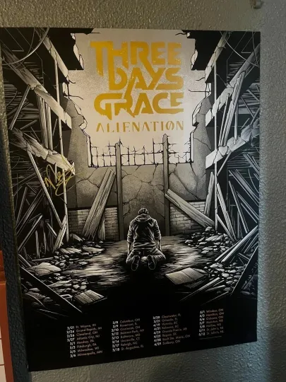 Discover Three Days Grace Alienation World Tour 2026 Poster