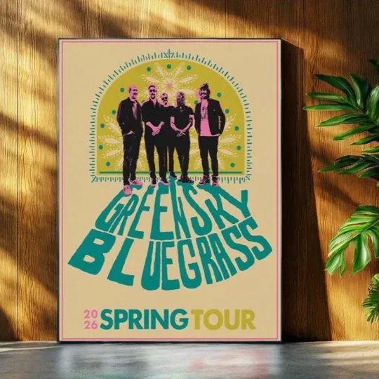 Discover Greensky Bluegrass Six weeks until Spring Tour 2026 Poster