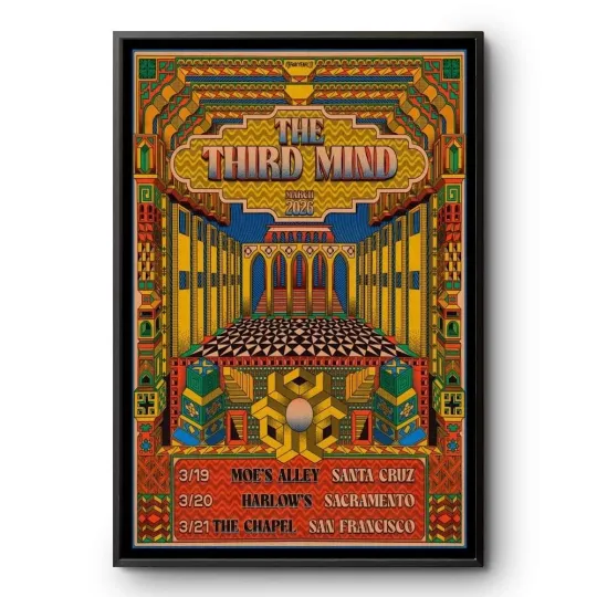 Discover The Third Mind March 2026 California Tour Concert Poster Print