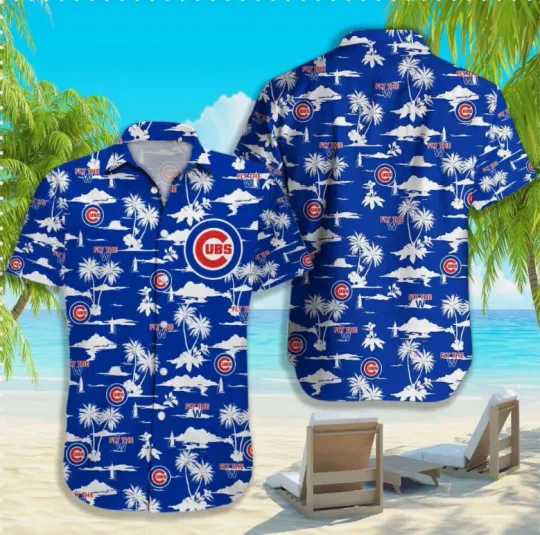 Chicago Cubs HAWAIIAN Shirt Baseball Coconut Tropical Aloha Shirt Beach Outfit2