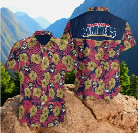 Florida Panthers Hockey Hawaiian Shirt