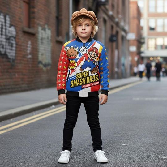 Discover Super Mario Epic Universe Baseball Jacket, Mario Galaxy Movie Shirt, Disneyland Super Mario Family Shirt, Epic Universe Group Matching