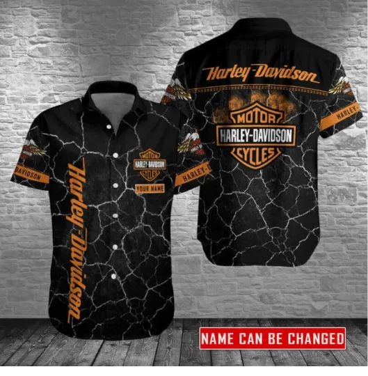 Discover Haarleyy Davidson 3D Printed Hawaiian Shirt S - 5XL
